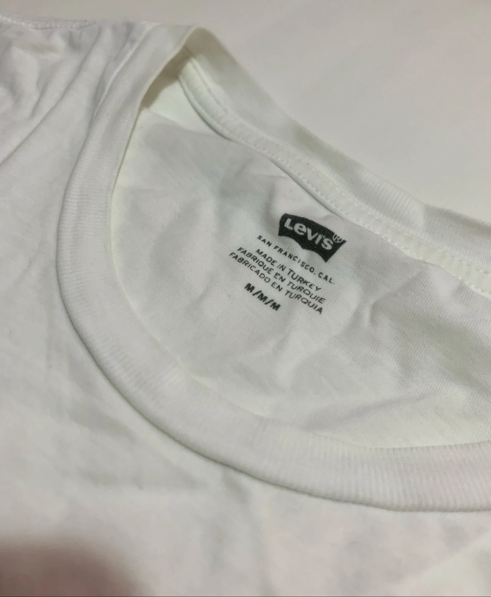Levi’s Classic White Printed T-Shirt Size M – photo 4